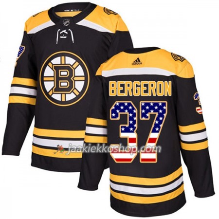 Miehille NHL Boston Bruins Pelipaita Patrice Bergeron 37 Adidas 2017-2018 Musta USA Flag Fashion Authentic Miehille NHL Boston Bruins Pelipaita Patrice Bergeron 37 Adidas 2017-2018 Musta USA Flag Fashion Authentic